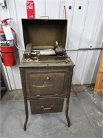 Thomas Edison Ediphone Shave with cabinet.