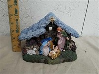 Collectible Thomas Kinkade nativity scene