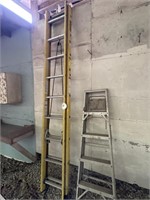 Stanley fiberglass 18 foot ladder and 5 foot
