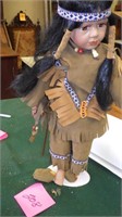 Doll with Indian outfit on