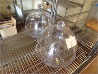 Bid X 2: Glass Cake Dome/Glass Cheese Dome,