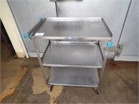 Rolling Stainless Steel 30" X 18" Cart