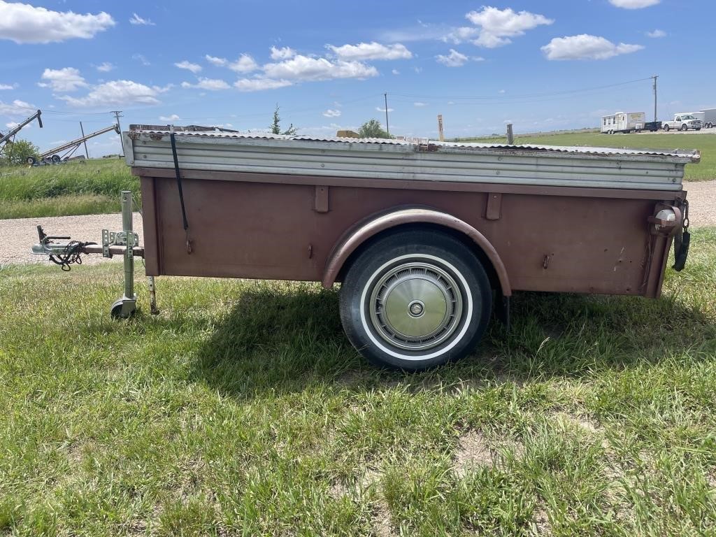 Truck box trailer with cover