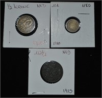 3pcs NED Assorted Coin Lot