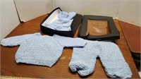NEW INC International Blue Knitted Baby Set