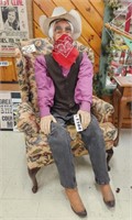 Male Mannequin Dressed as Cowboy