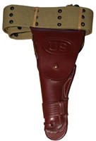 Leather Gun Holster & Belt