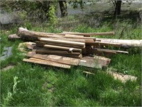 1 - Pile of short scrap dimension lumber.