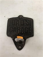 Dads Garage Cast Iron Bottle Opener