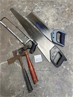 2 Plumb Roofer Hatchets & 3 Saws