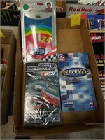Nascar VHS tapes, light switch cover