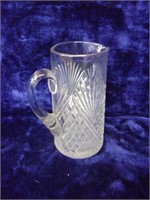 Pressed Glass Water Pitcher -- As Is