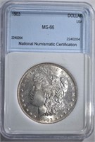 1903 MORGAN DOLLAR NNC GRADED