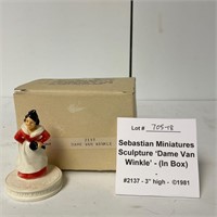Sebastian Miniatures 'Dame Van Winkle" w/Box