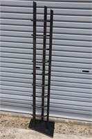 Modern Open Metal Tall Heaby Shelf Stand 53"