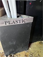 Metal  triangle trash cans with lids (30” & 36”)