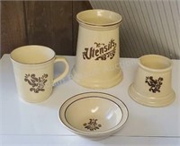 Four pieces vintage Pfaltzgraff