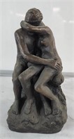 Composite statue, after Auguste Rodin's "The Kiss"