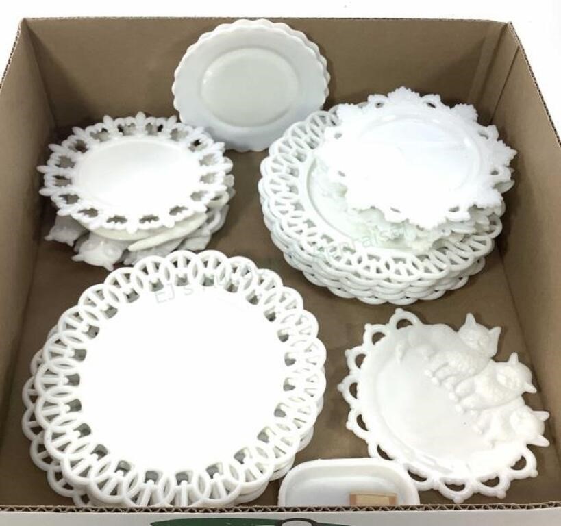 Vintage Milk Glass Dishware