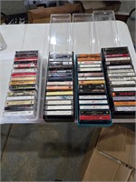 4 Storage Cases of Cassette Tapes See Desc