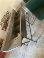 9’ 5” Large commercial stainless steel 4 bay