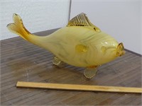 Fish Blown Glass Chip in Fin 18x6
