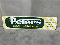 Peters Ice Cream Enamel Sign - 1830 x 460