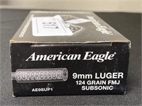 American Eagle 9mm Luger ammo.