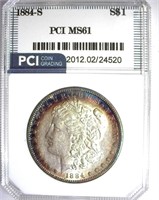 1884-S Morgan PCI MS-61 LISTS FOR $13500