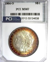 1904-O Morgan PCI MS-67 LISTS FOR $4500