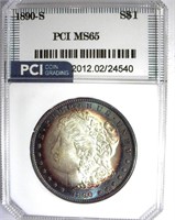 1890-S Morgan PCI MS-65 LISTS FOR $1300