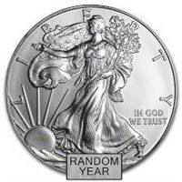 1 oz SILVER EAGLE 999 Fine SIlver-Random Dates 1 o