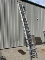 Werner heavy duty aluminum extension ladder