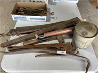 PIPE WRENCH, SAWS, SPRAYER, PRY BAR
