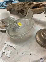 Nesting Hen and Cup and Saucer