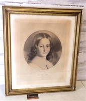 Princess Alice 1850 Framed 23"×26.5"