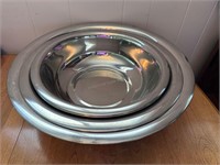 Oversized Stainless Steel Bowls