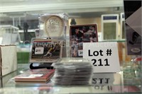 Sports cards/autographed baseball: