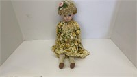 Hand painted bisque porcelain Doll