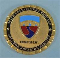 Military Coin For Superior Service
