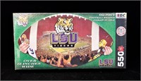 TDC LSU Tigers Football Shaped Puzzle NIB