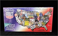 TDC United States Shaped Puzzle License Plates