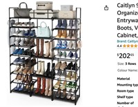 Caitlyn 9 Tiers Shoe Rack Storage Organizer Shoe