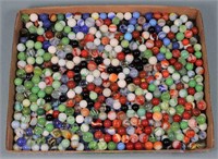 Flat of Assorted Vintage Marbles