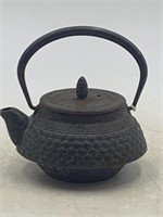 Beautiful vintage mini Japanese iron tea kettle