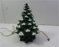 Ceramic Christmas Tree w/Lights-13 1/2"H