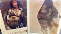 2 Hand Signed Lithos Clifford Beck