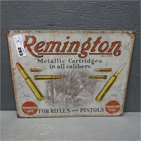 Tin Remington Advertising Sign