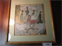 Funny Framed Norman Rockwell Print