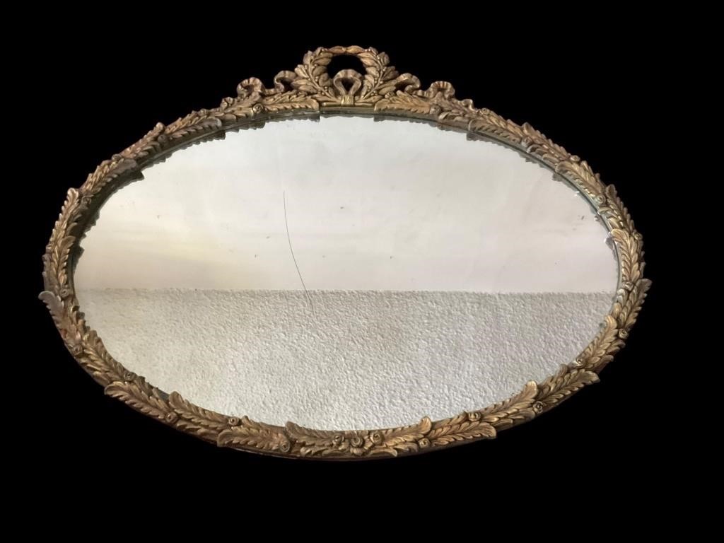 Antique Oval Mirror